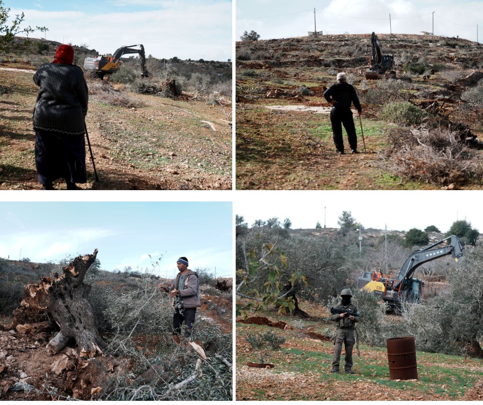 عمليات تجريف واسعة تشهدها قرية قريوت