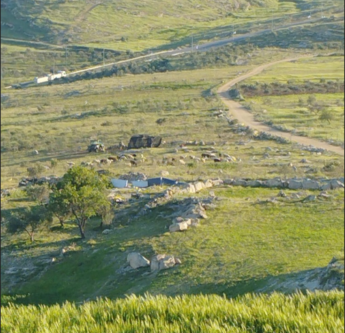 مستوطنون ينصبون خياما في مسافر يطا