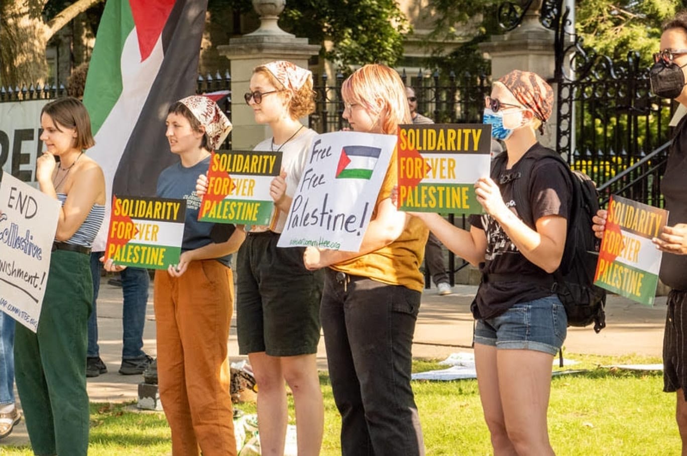 جانب من التظاهرة