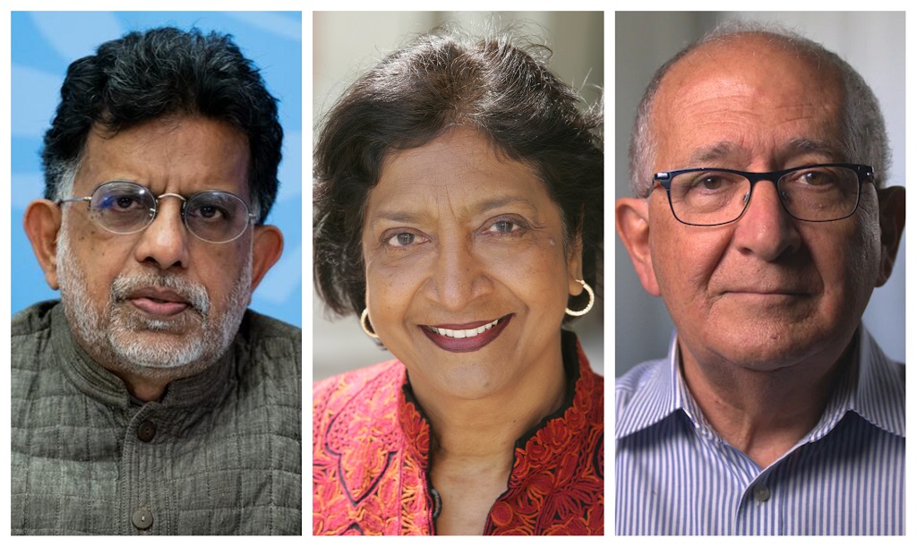 رئيسة اللجنة نافانيثيم بيلاي من جنوب أفريقيا، وعضوا اللجنة ميلون كوثاري من الهند وكريس سيدوتي من أستراليا