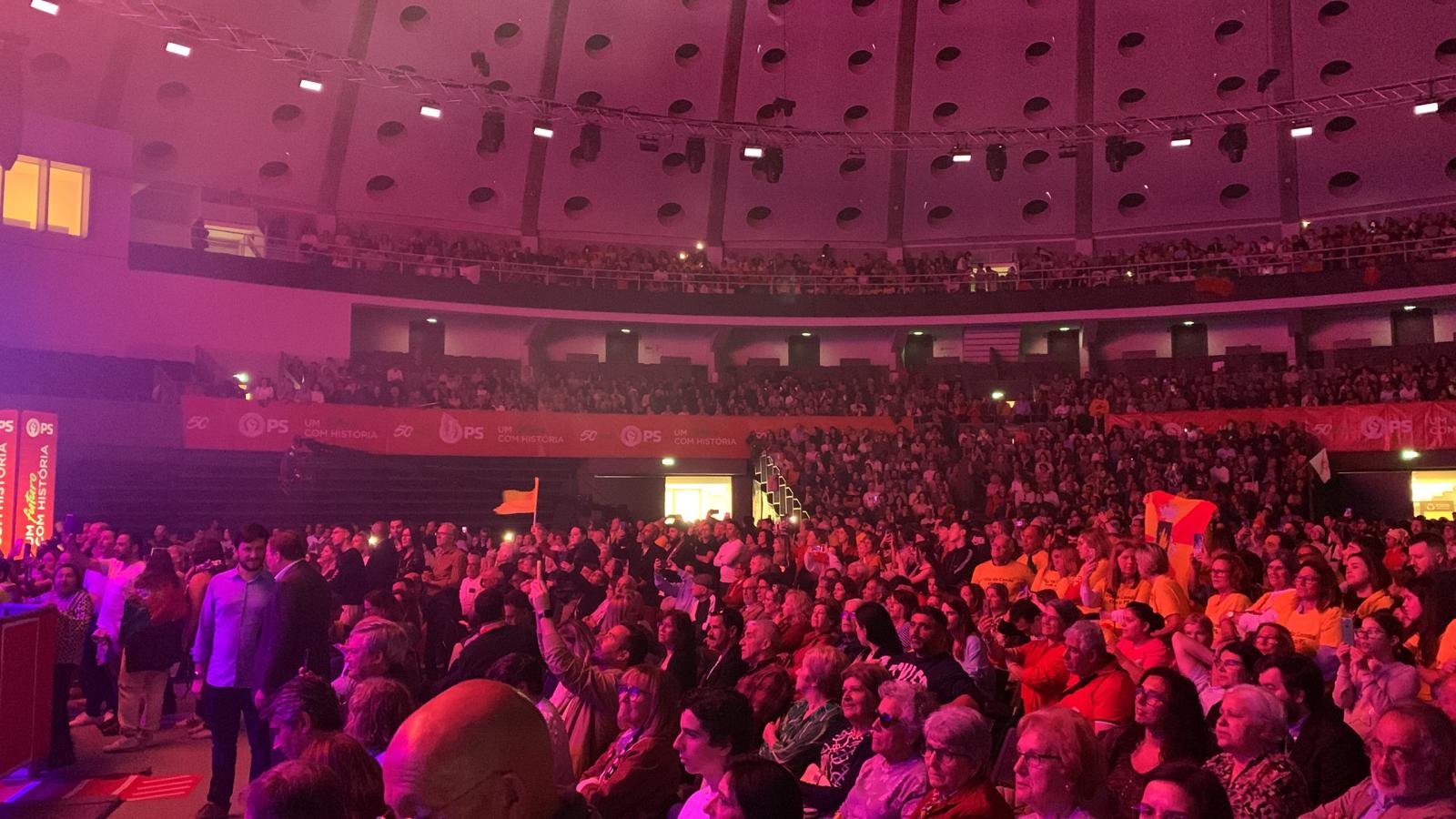 جانب من الاحتفال بالذكرى الـ50 لتأسيس الحزب الاشتراكي البرتغالي