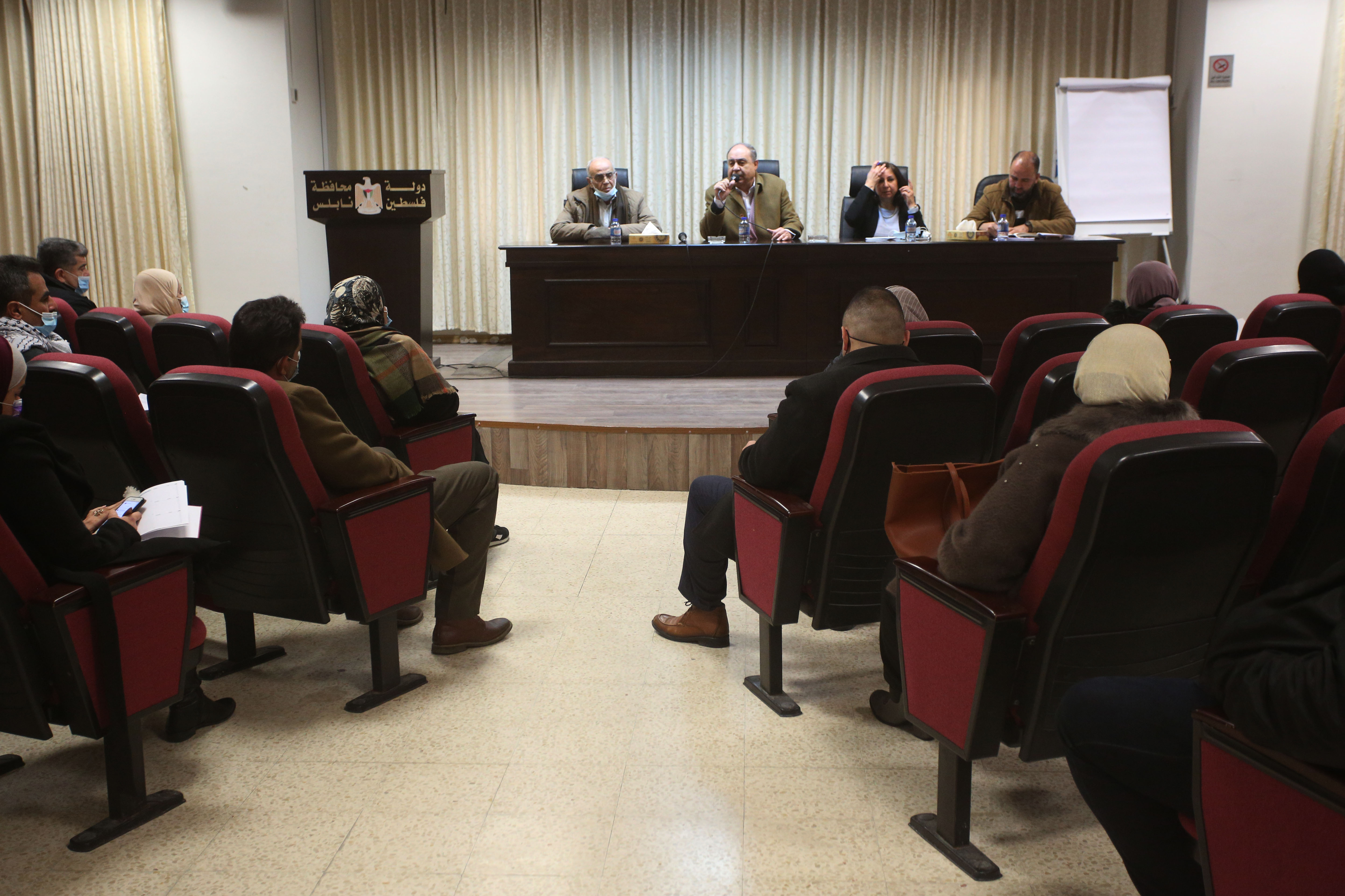 جانب من اللقاء (عدسة: بلال بانا/وفا)