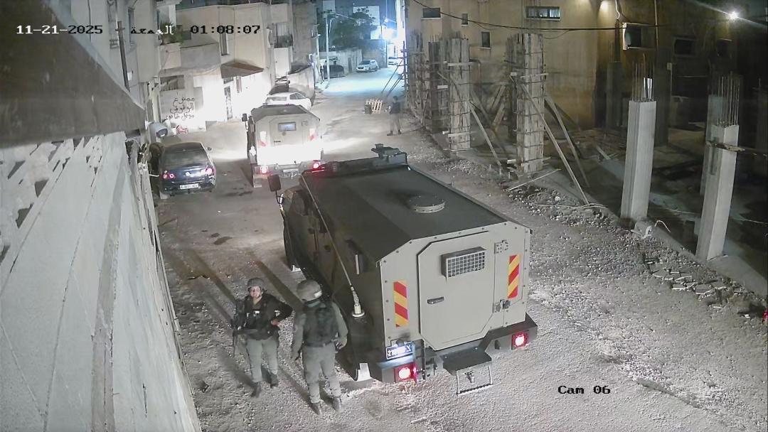 من اقتحام بلدة الزاوية فجر اليوم