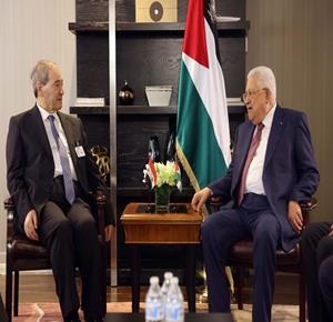 الرئيس يستقبل وزير الخارجية السوري في نيويروك