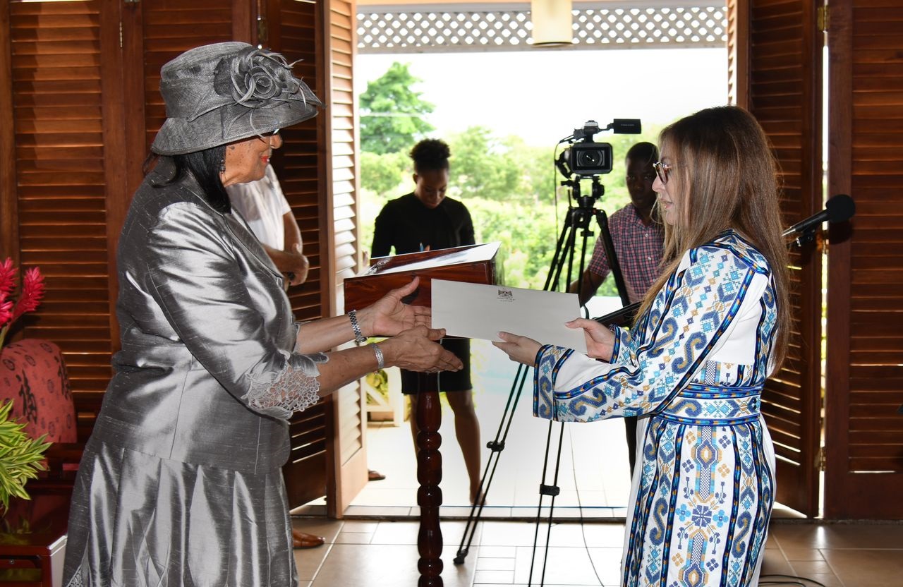 صبح تقدم أوراق اعتمادها كسفير غير مقيم لدولة فلسطين لدى غرينادا