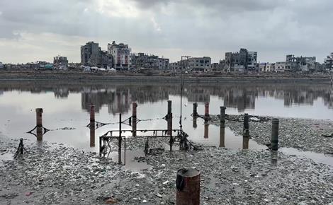 مخاوف من فيضان بركة الشيخ رضوان بغزة