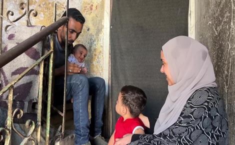 لبنانية عالقة مع طفليها في غزة